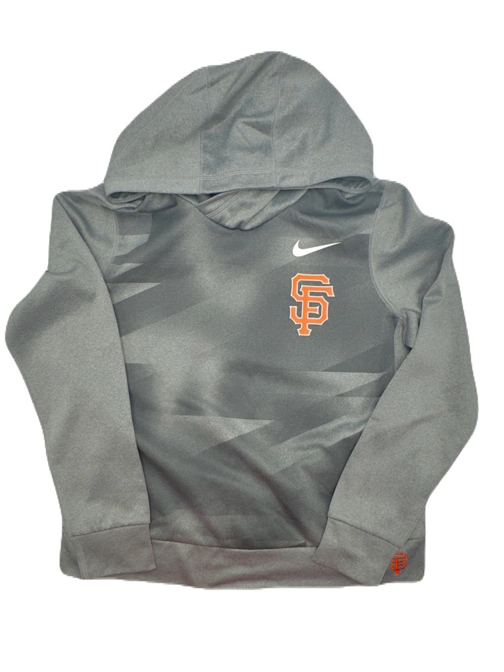 NIKE Mens San Francisco Giants Gray Hooded Pullover Sweatshirt, Size Medium EUC!
